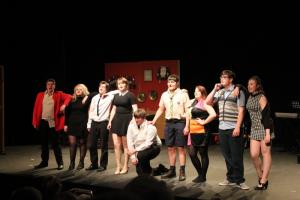 Students at Cornwall College performing 'Free and Easy' at the Hub Theatre in St Austell